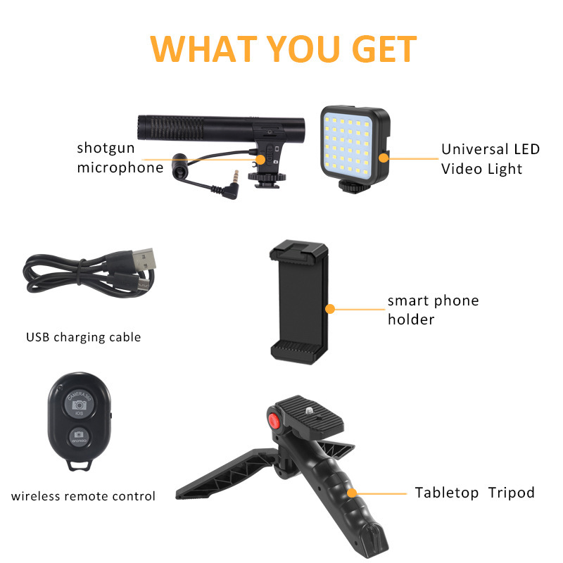 Compatible with Apple, Camera Accessories With Desktop Tripod Light - Image 3