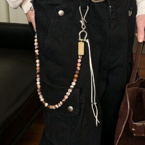 Niche Stack Versatile Design Sense Decorative Chain Phants Zipper