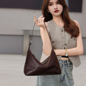 All-match Casual Leather Commuter Shoulder Dumpling Bag