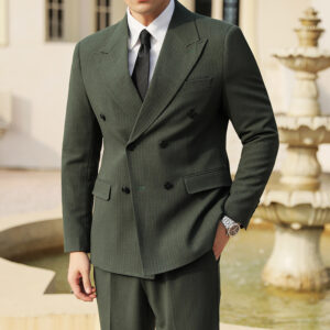 Autumn And Winter Double Breasted Thick Suit Suit